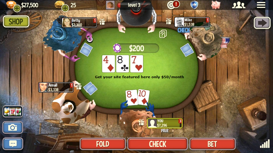 play texas hold'em poker online